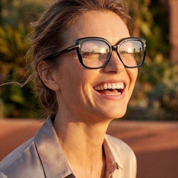 Tom Ford FT6043-B 001 Eyeglasses Black 53mm Square Frame 